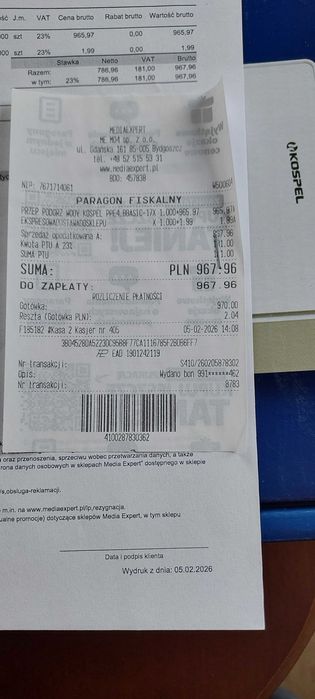 Przepływowy podgrzewacz wody Gwarancja!