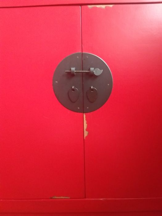 Comoda vermelha estilo chines