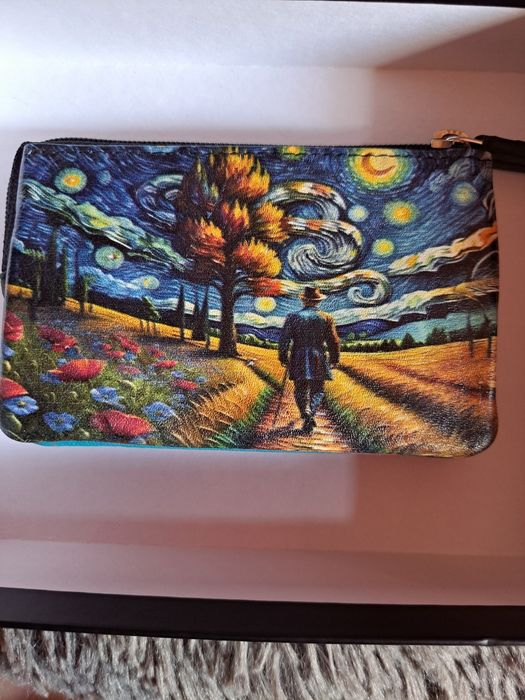 Porta-moedas em pele