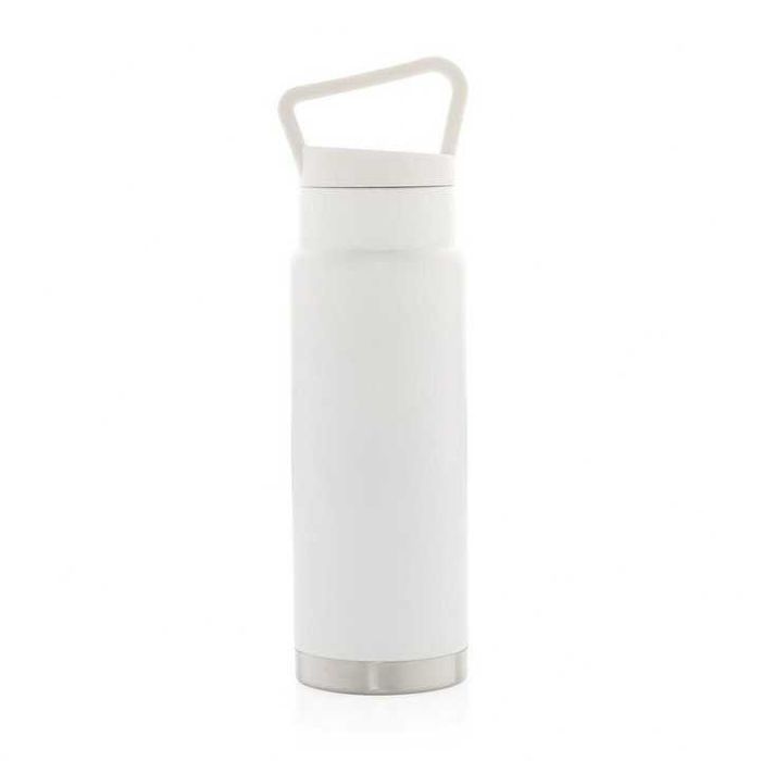 Butelka termiczna 650 ml stal nierdzewna próżniowa – BIAŁA