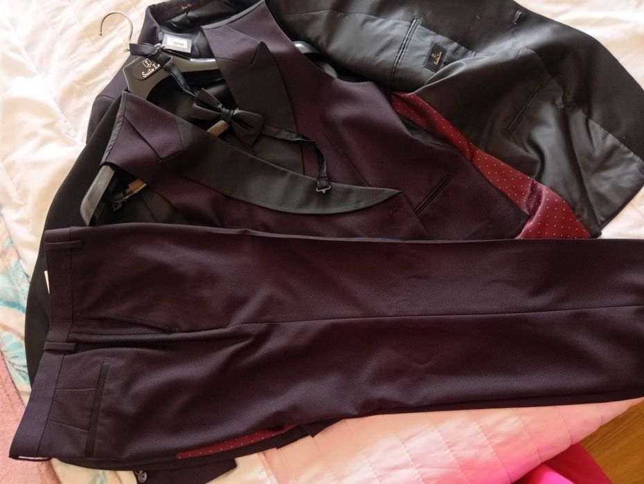 Fato de Cerimónia Suits Inc (4 Peças) – Roxo/Beringela – Slim Fit – Tam. 52/44