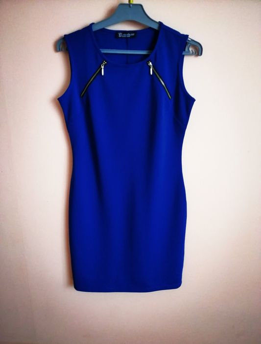 Kobaltowa sukienka S