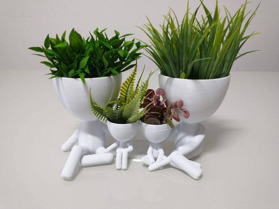 Vasos Família impressos em 3D