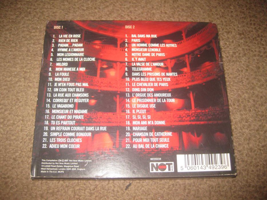 Edith Piaf Double CD "La Vie en Rose" Slidepack!64550367373955121