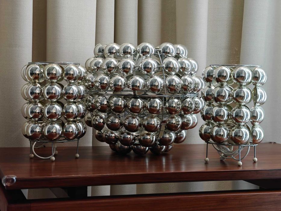 Conjunto Rarissimo Candeeiros Kare Design  Vintage Space Age