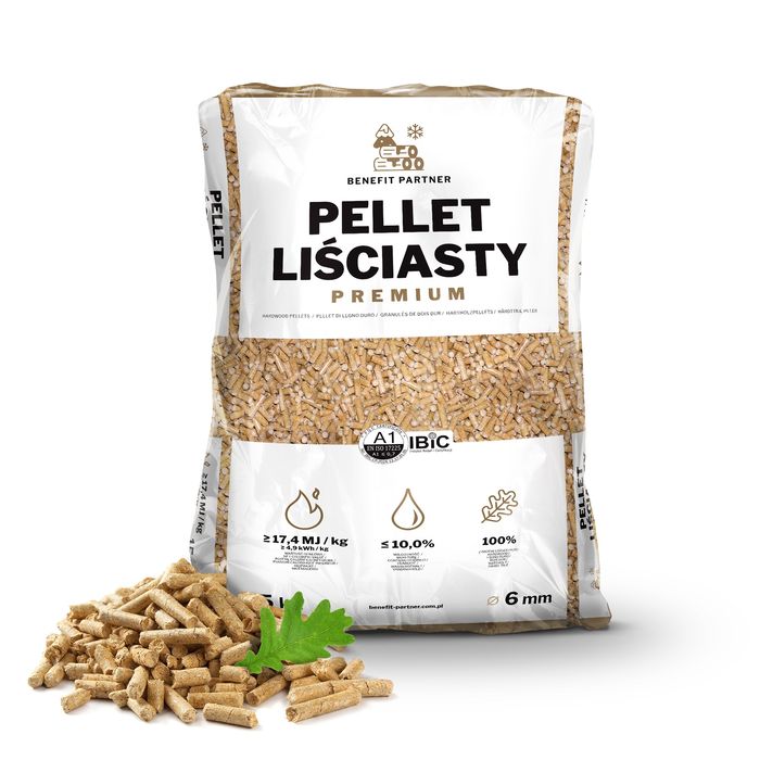 Pellet CERTYFIKOWANY, pellet A1 , pellet liściasty, pellet drzewny