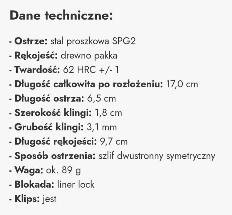 Nóż Mcusta Shinra Spg2
