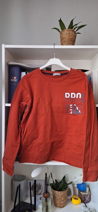 Czerwona bluza dla chłopca rozmiar 158 bawełna bawełniana txm