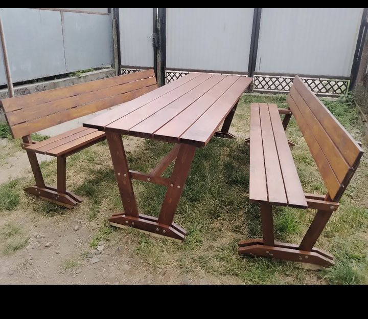 Столи лавки комплекти садових меблів під замовлення