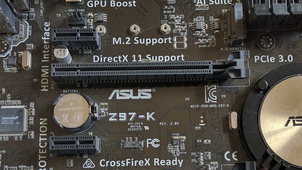 Материнка Asus Z97-K, сокет 1150.