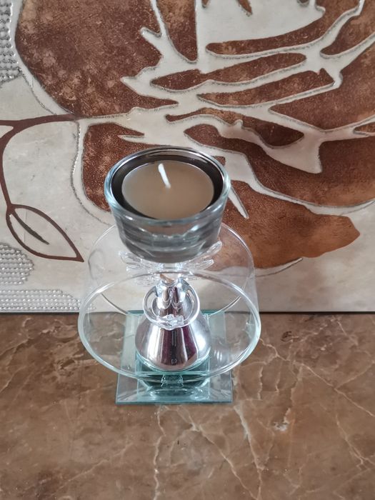 Świecznik Glassangel szkło anioł