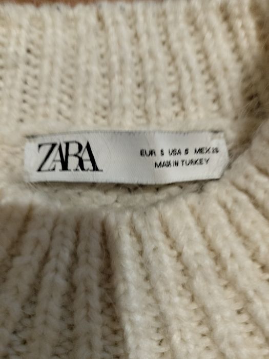 Sweter kremowy S