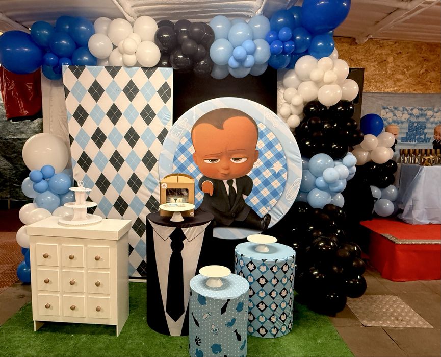 Decoração e aluguer de materiais para festa