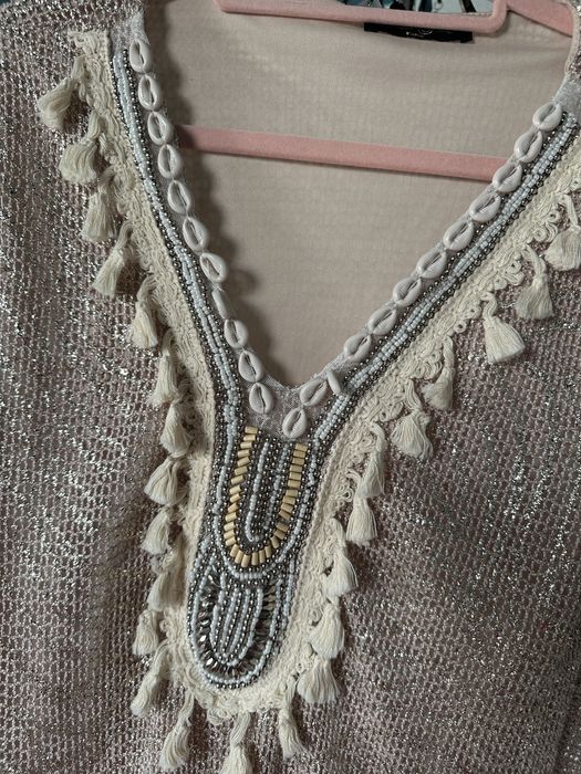 Stylowa sukienka plażowa / narzutka