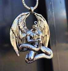 King Ice Euphanasia Colar/Fio/Pendente Anjo Good vs Evil 2pac (Novo)