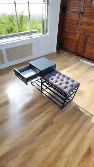 Банкетка металева для взуття