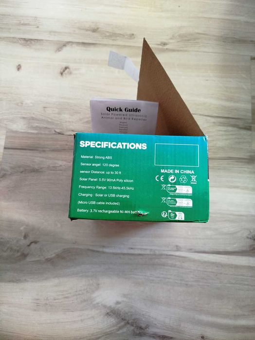 odstraszacz zwierząt solarny