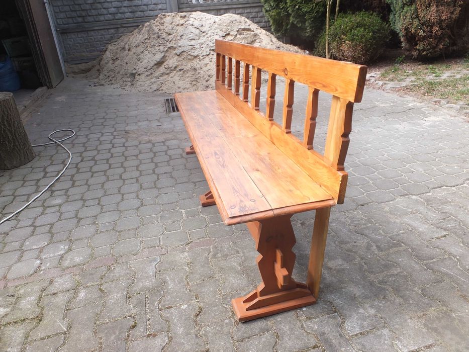 Ławka rustykalna