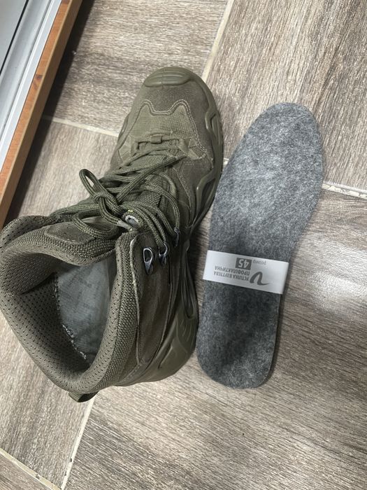 Тактичні черевики LOWA Zephyr GTX Mid TF, 45 розмір зелені(Ranger Green)