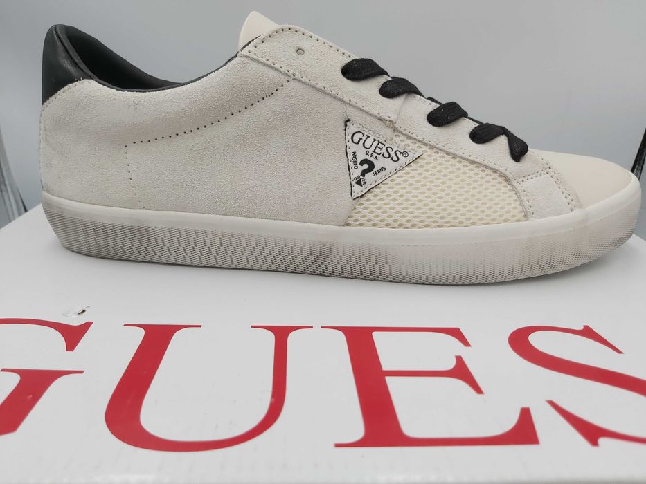 NOWE sneakersy GUESS zamsz białe trampki rozmiar 44
