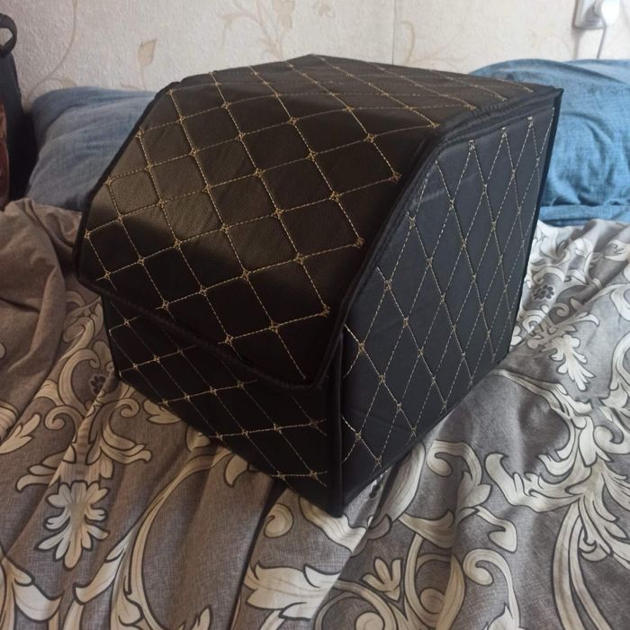 Органайзер из эко кожи в багажник автомобиля Размеры 30х30х30