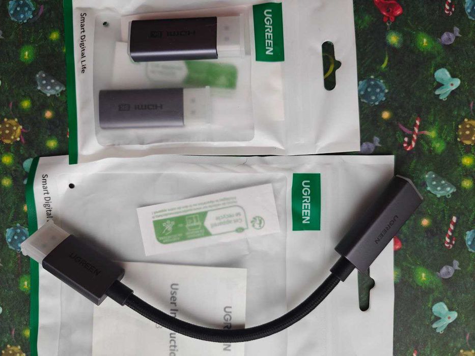 Переходник DisplayPort 1.4 to HDMI 2.1 ULT UGREEN FDBRO 8K60Hz G-Sync