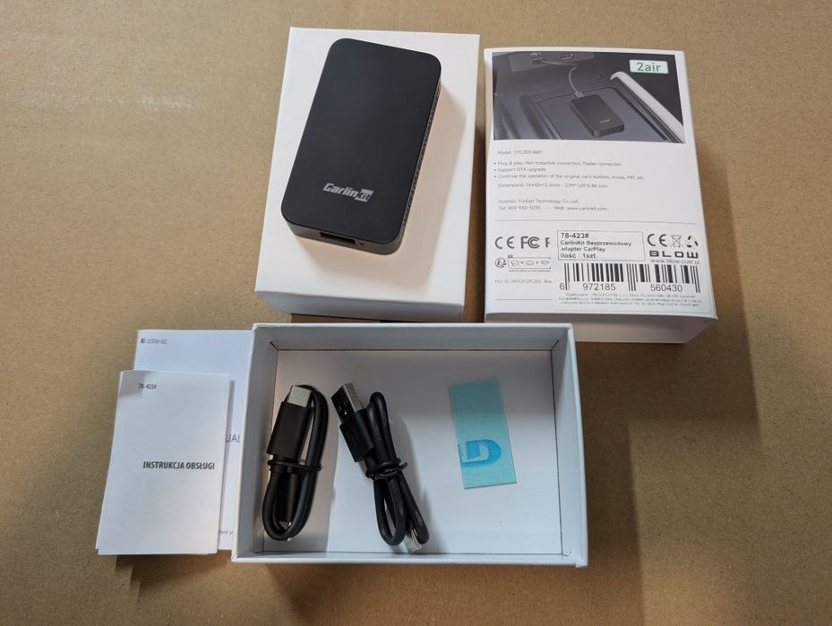 Carlink 5.0 adapter Android auto / Apple car play bezprzewodowy