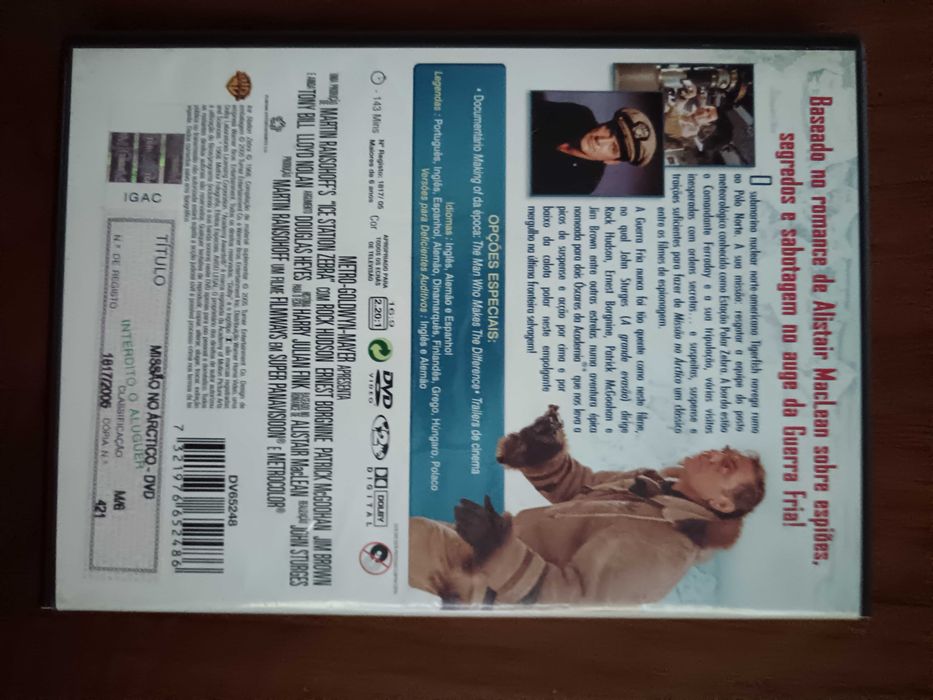 filme dvd original - missão no arctico