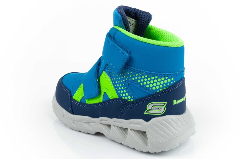 Buty dziecięce zimowe Skechers [401507N/NVLM] LED r. 21-26