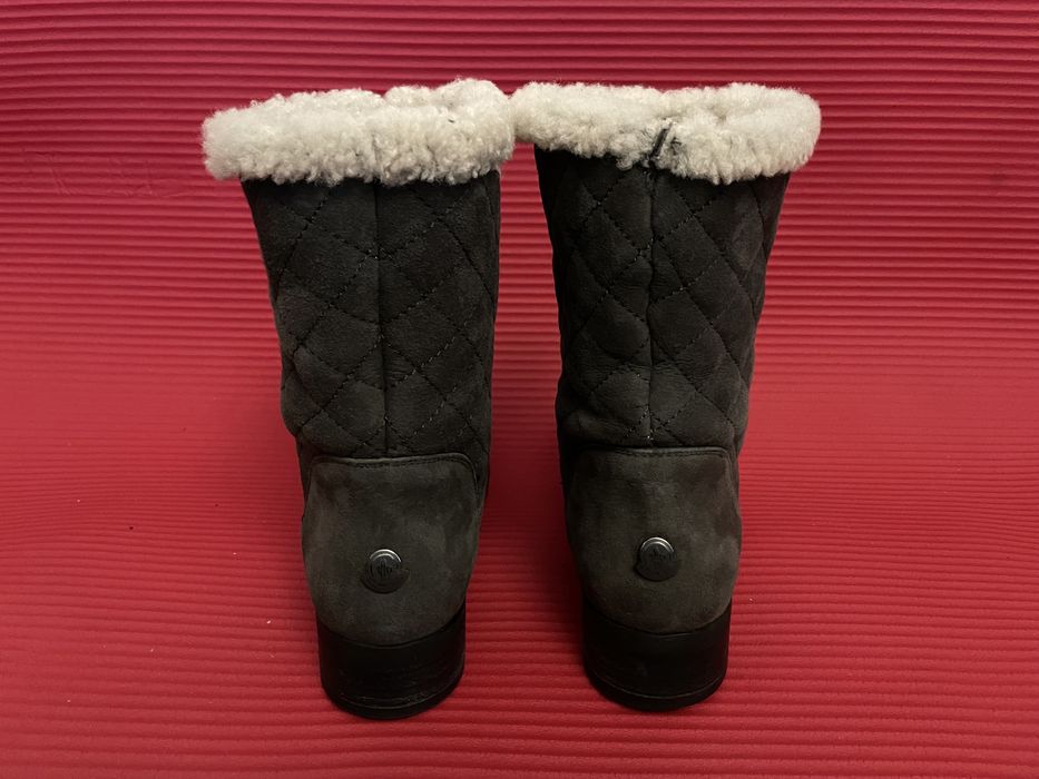 Сапожки полусапожки MONCLER мех сапоги SYMBOL