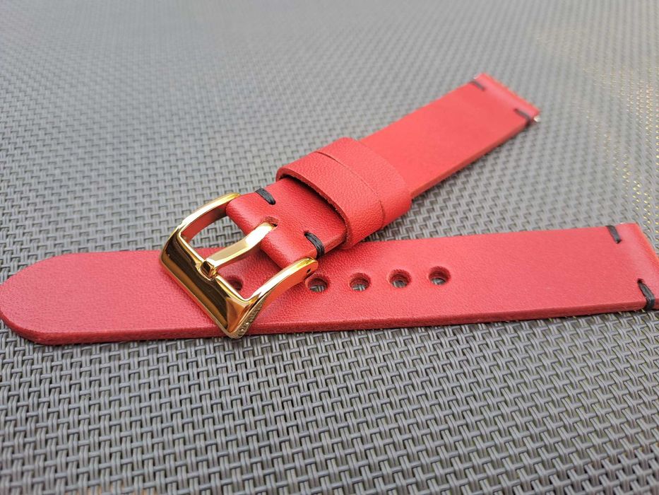 Pasek skórzany handmade Skóra Bydlęca Ręcznie Robiony 18mm