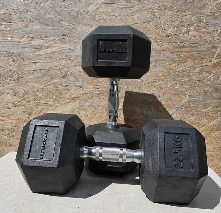 Haltere 22,5 kg hexagonais novo