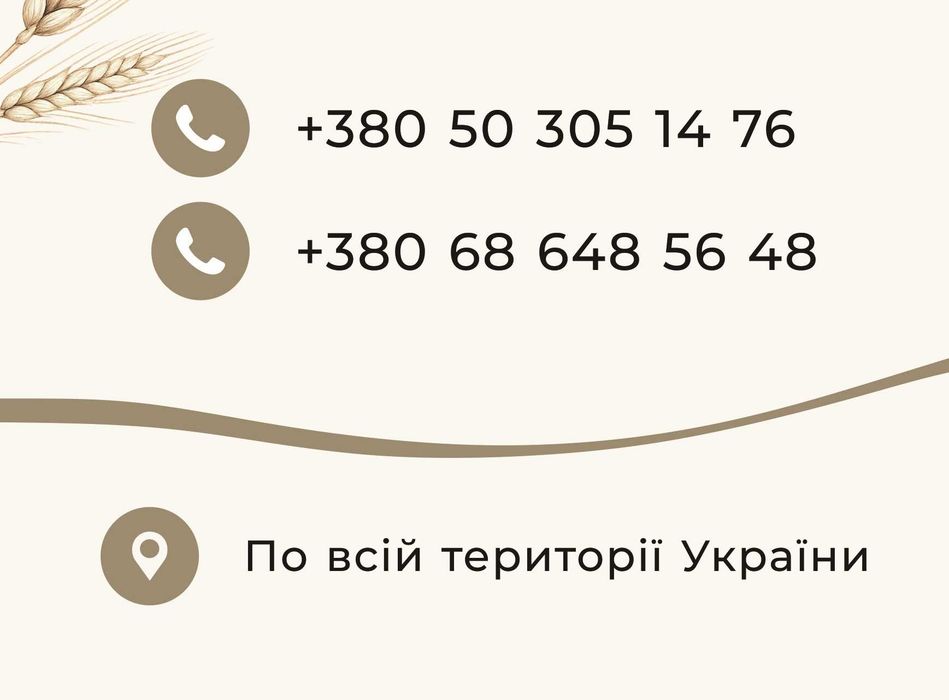 Послуги з фумігації зерна, дезінсекція елеваторів, складів, дератизація, дезінфекція