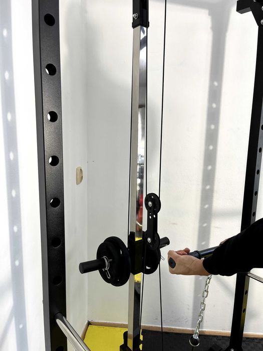 Atlas MS-444 Klatka Power RACK z Wyciągiem Dolny Asekuracja Nordcore