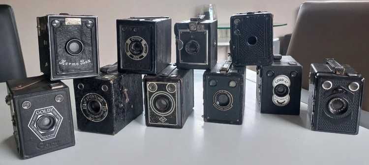 Lote com 10 câmaras fotográficas antigas (ref. 1)