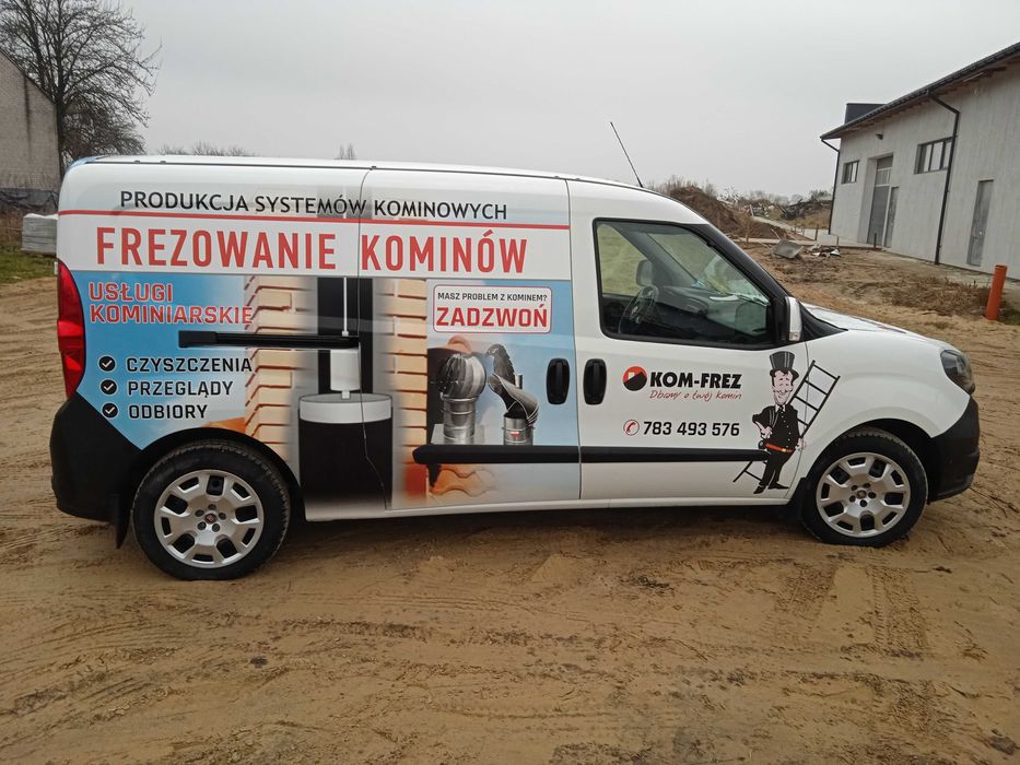 Frezowanie kominów, wkłady kominowe,naprawa