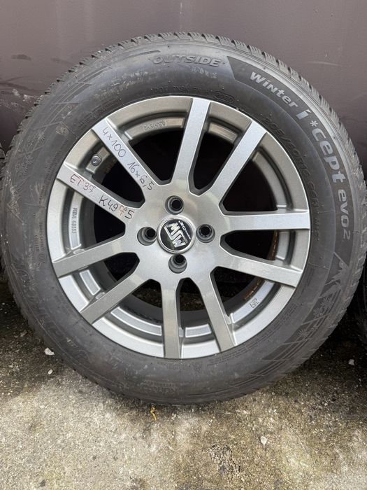 Felgi aluminiowe 4x100 16x6,5j et37 Kia Hyundai Renault Dacia Opel Mazda Toyota