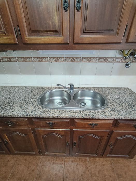 Cozinha Completa Rústica em Madeira + 4 Eletrodomésticos Incluídos (Negociável)