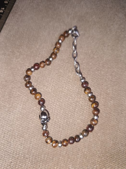 Bransoletka męska z czaszką