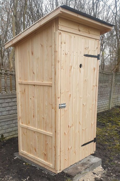 Toaleta drewniana WC Wychodek na budowę Sławojka Szalet