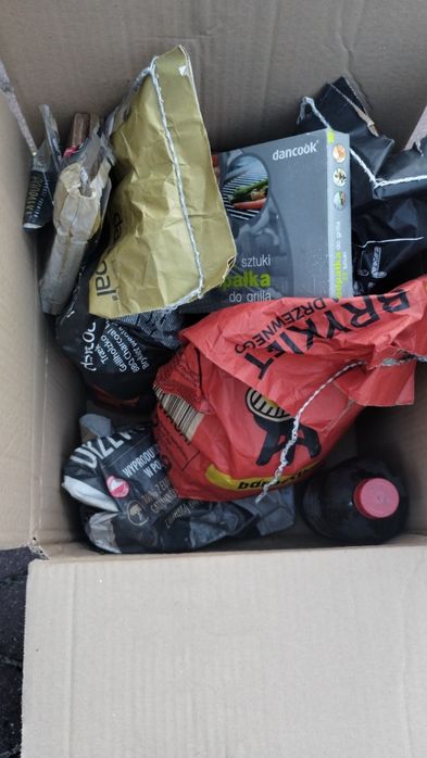 Grill plus brykiet, podpałka