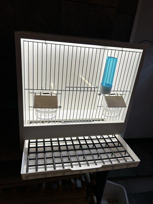 Klatka na ptaki kanarek amadyna zeberka biała