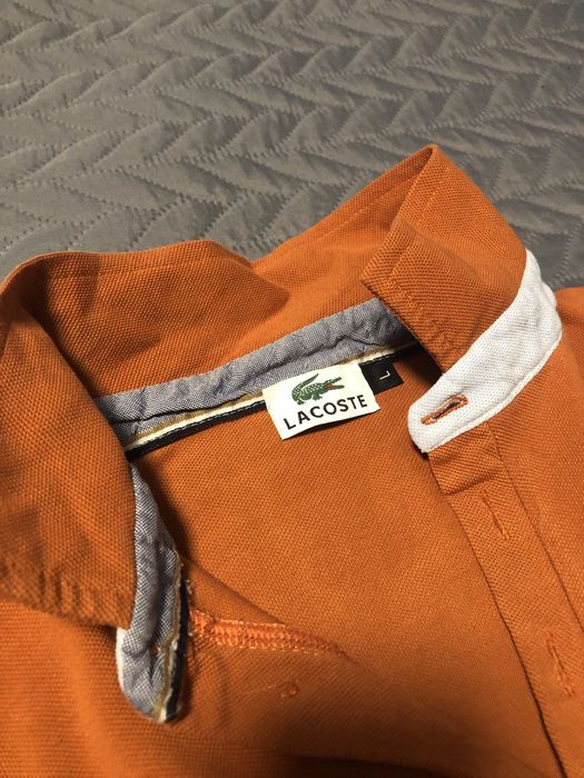 Polo laranja Lacoste
