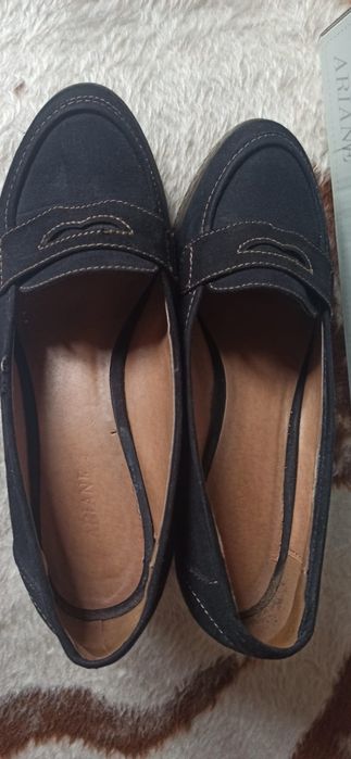 Półbuty damskie skórzane r.38