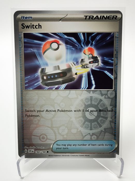 Switch 194/198 reverse holo karta pokemon Scarlet & Violet