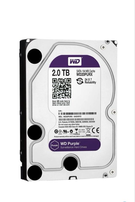 Жесткий диск WD20PURZ 2/Tb 64MB