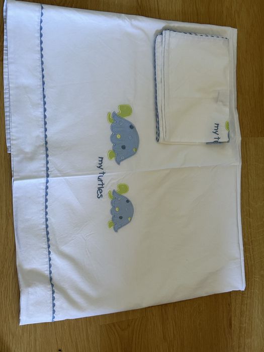 Conjuntos de lencois de algodao PIU BELLE, cama de grades