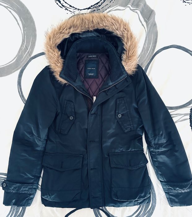 Parka preta da Zara