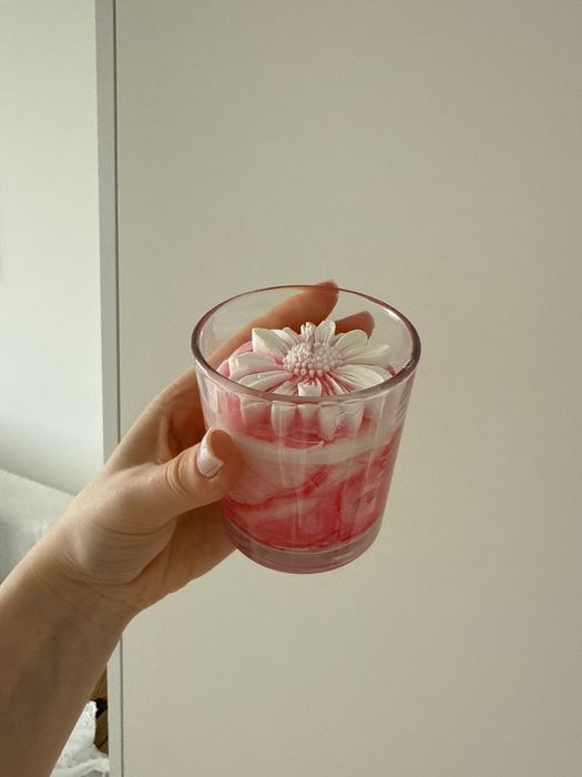 Świeca sojowa w szkle