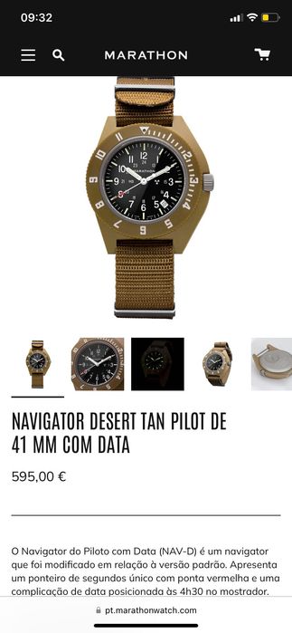 Marathon Navigator Desert Tan c/ Data 41mm